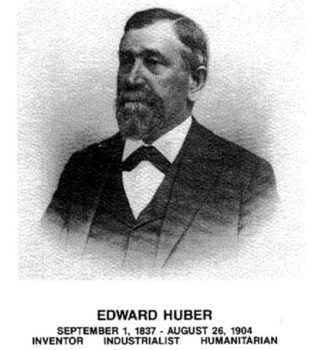 Black-and-white photo of Edward Huber